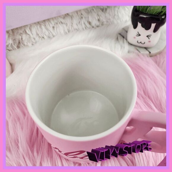 NWT 💖 Barbie Logo Pink 21 oz. Coffee Mug Iconic Design #7121 ☕ - Picture 3 of 4